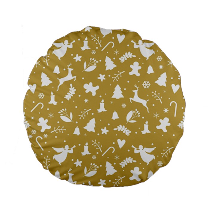 Christmas pattern Standard 15  Premium Round Cushions