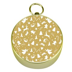 Christmas Pattern Gold Compasses by Valentinaart