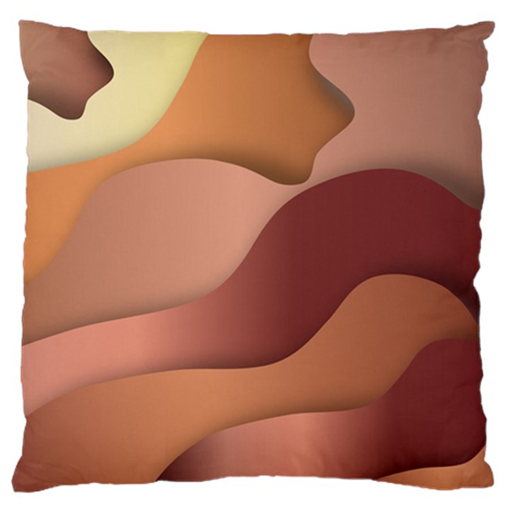 Autumn Copper Gradients Copyspace Standard Flano Cushion Case (One Side)