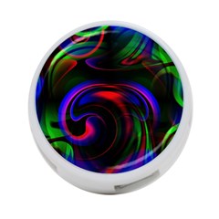 Swirl Background Design Colorful 4-port Usb Hub (one Side)