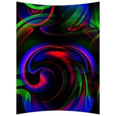 Swirl Background Design Colorful Back Support Cushion