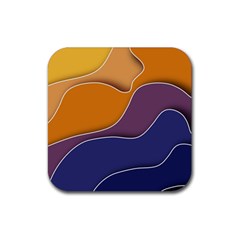 Autumn Copyspace Wallpaper Rubber Coaster (square) 