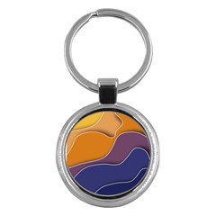 Autumn Copyspace Wallpaper Key Chains (round)  by Sapixe