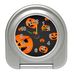 Halloween Pumpkin Autumn Fall Travel Alarm Clock