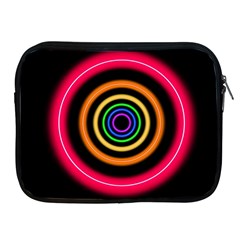 Neon Light Abstract Pattern Lines Apple Ipad 2/3/4 Zipper Cases by Sapixe