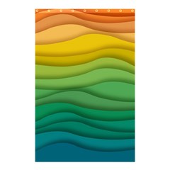 Background Waves Wave Texture Shower Curtain 48  X 72  (small)  by Sapixe