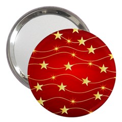 Stars Background Christmas Decoration 3  Handbag Mirrors by Sapixe