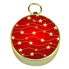 Stars Background Christmas Decoration Gold Compasses by Sapixe