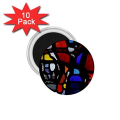 Art Bright Lead Glass Pattern 1 75  Magnets (10 Pack)  by Sapixe
