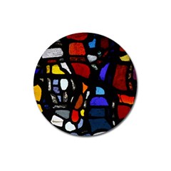 Art Bright Lead Glass Pattern Magnet 3  (round) by Sapixe