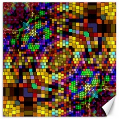 Color Mosaic Background Wall Canvas 12  X 12  by Sapixe