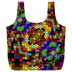 Color Mosaic Background Wall Full Print Recycle Bag (xl)