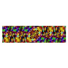 Color Mosaic Background Wall Satin Scarf (oblong) by Sapixe