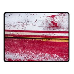 Boat Chipped Close Up Damaged Double Sided Fleece Blanket (small)  by Sapixe