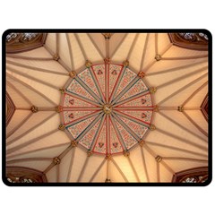 York Minster Chapter House Double Sided Fleece Blanket (large)  by Sapixe