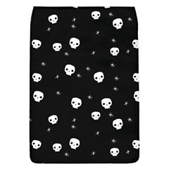 Pattern Skull Stars Halloween Gothic On Black Background Removable Flap Cover (l) by genx