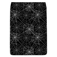 Pattern Spiderweb Halloween Gothic On Black Background Removable Flap Cover (l) by genx