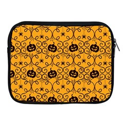 Pattern Pumpkin Spider Vintage Halloween Gothic Orange And Black Apple Ipad 2/3/4 Zipper Cases by genx