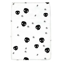 Pattern Skull Stars Handrawn Naive Halloween Gothic Black And White Removable Flap Cover (l) by genx