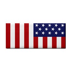 Us Flag Stars And Stripes Maga Hand Towel by snek