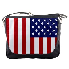 Us Flag Stars And Stripes Maga Messenger Bag by snek