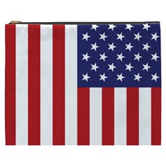 US Flag Stars and Stripes MAGA Cosmetic Bag (XXXL)