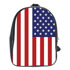 Us Flag Stars And Stripes Maga School Bag (xl) by snek