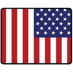 Us Flag Stars And Stripes Maga Double Sided Fleece Blanket (medium)  by snek