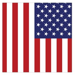 Us Flag Stars And Stripes Maga Large Satin Scarf (square) by snek