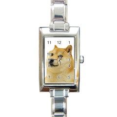 Doggo Doge Meme Rectangle Italian Charm Watch by snek