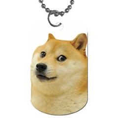 Doggo Doge Meme Dog Tag (one Side) by snek