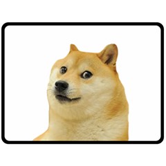 Doggo Doge Meme Fleece Blanket (large) by snek