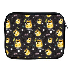 Doge Much Thug WOW Pattern Funny Kekistan Meme dog black background Apple iPad 2/3/4 Zipper Cases