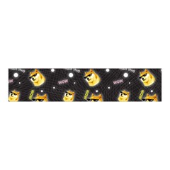 Doge Much Thug Wow Pattern Funny Kekistan Meme Dog Black Background Velvet Scrunchie by snek