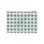 Logo Kekistan Pattern Elegant with lines on white background Cosmetic Bag (Medium) Back