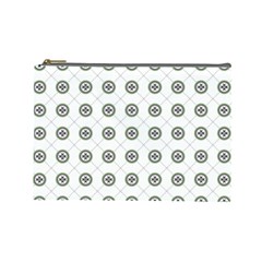 Logo Kekistan Pattern Elegant With Lines On White Background Cosmetic Bag (large) by snek