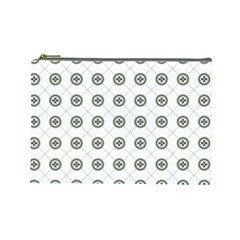 Logo Kekistan Pattern Elegant With Lines On White Background Cosmetic Bag (large) by snek