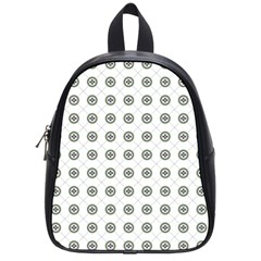 Logo Kekistan Pattern Elegant With Lines On White Background School Bag (small) by snek