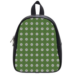 Logo Kekistan Pattern Elegant With Lines On Green Background School Bag (small) by snek