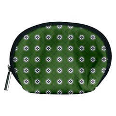 Logo Kekistan Pattern Elegant With Lines On Green Background Accessory Pouch (medium) by snek