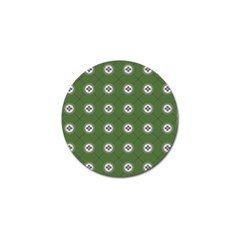 Logo Kekistan Pattern Elegant With Lines On Green Background Golf Ball Marker (10 Pack) by snek