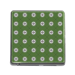 Logo Kekistan Pattern Elegant With Lines On Green Background Memory Card Reader (square 5 Slot) by snek