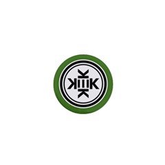 Official Logo Kekistan Circle Green And Black 1  Mini Magnets by snek