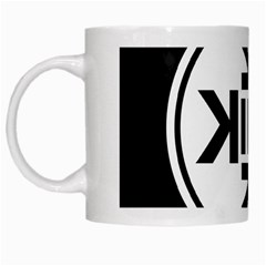 Official Logo Kekistan Circle Black And White White Mugs by snek