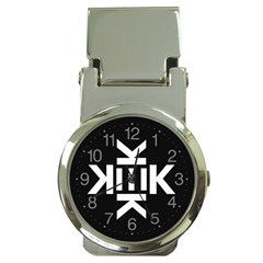 Official Logo Kekistan Circle Black And White On Black Background Money Clip Watches by snek