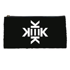 Official Logo Kekistan Kek Black And White On Black Background Pencil Cases by snek