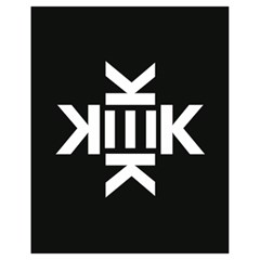 Official Logo Kekistan Kek Black And White On Black Background Drawstring Bag (small) by snek