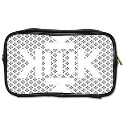 Logo Kek Pattern Black And White Kekistan Toiletries Bag (two Sides) by snek