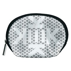 Logo Kek Pattern Black And White Kekistan Accessory Pouch (medium) by snek