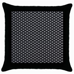 Logo Kek Pattern Black And White Kekistan Black Background Throw Pillow Case (black) by snek